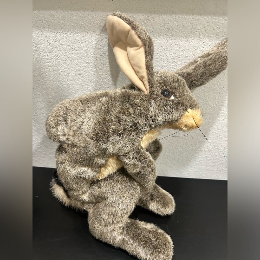 NWOT Folkmanis Fm2429 Jack Rabbit Puppet Hand Puppets